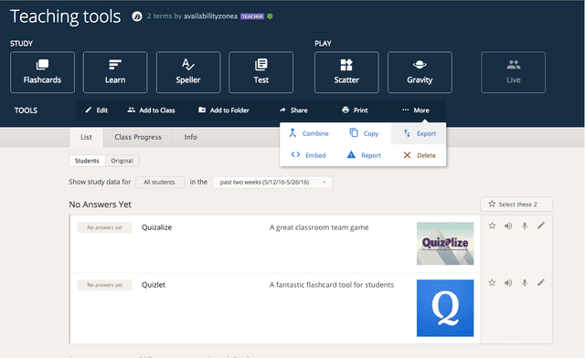 New! How to import a Quizlet Set into Quizalize - Quizalize Blog ...