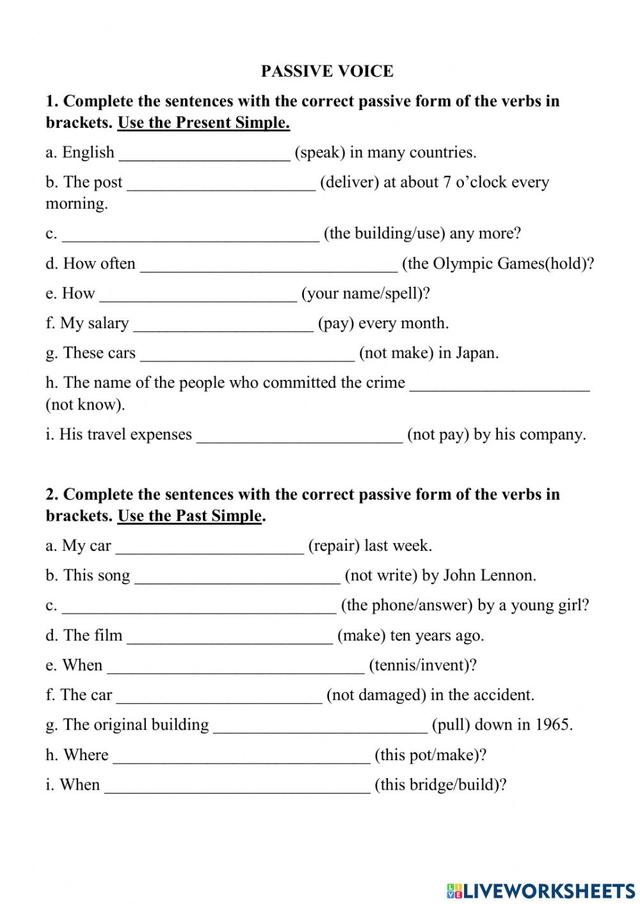 passive-voice-present-and-past-simple-worksheet-quizalize